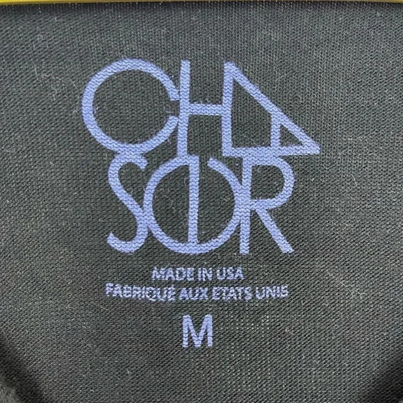 Chaser Sweatshirt Soft Pullover Medium Black Blue Coffee Lover Loungewear NWT - Picture 9 of 10